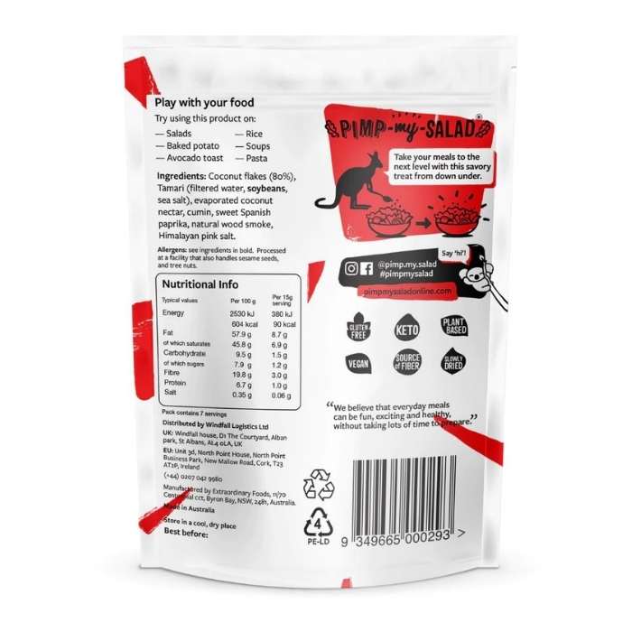 Pimp My Salad - Coconut Bacon Value Pack-105g - back