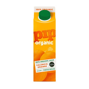 Pip Organic - Valencia Orange Juice, 1L | Pack of 8