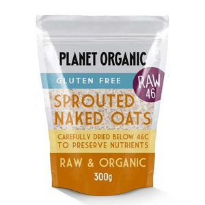 Planet Organic - Organic Sprouted Rolled Naked Oats, 300g