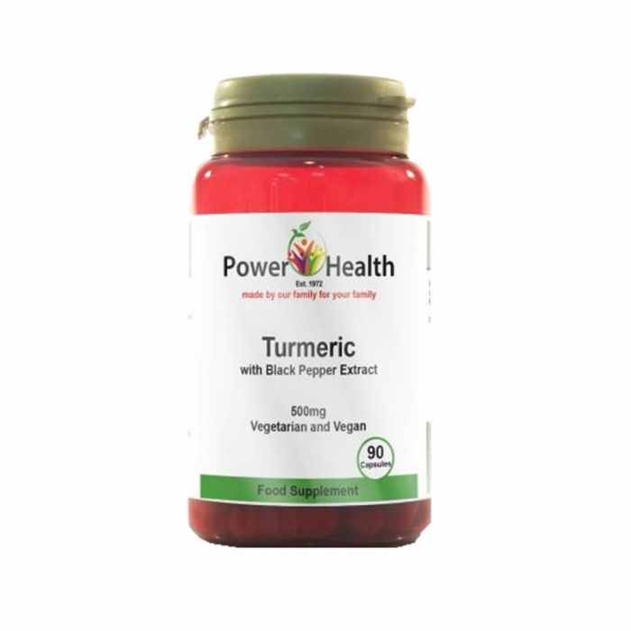 Power Health - Turmeric 500mg with Black Pepper, 90 capsules - front