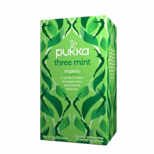 Pukka - Organic Three Mint Herbal Tea, 20 Bags | Pack of 4