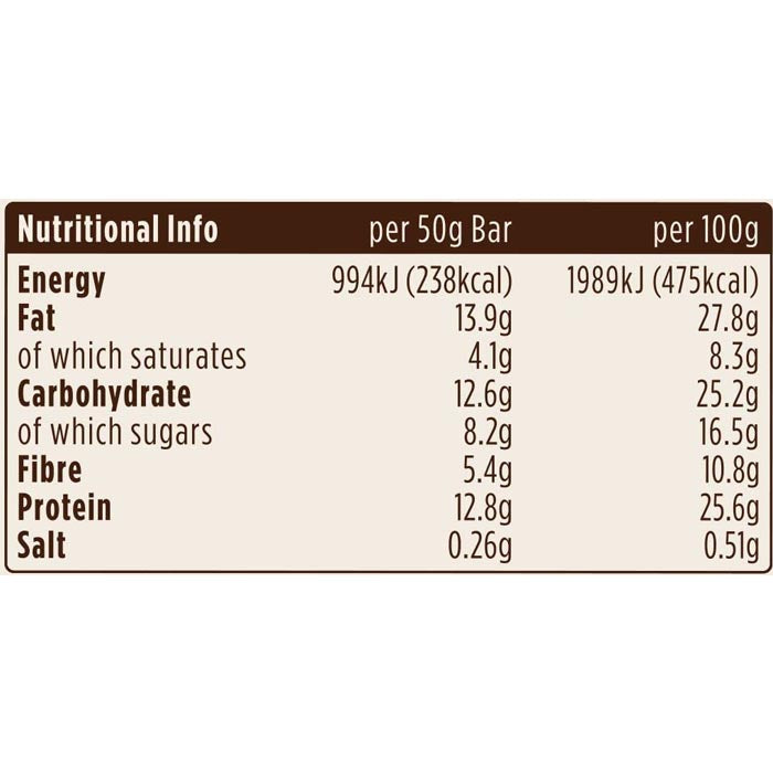 Pulsin - Caramel Choc & Peanut Protein Booster Bar, 50g- back