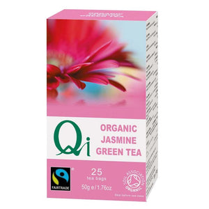 Qi - Organic Fairtrade Jasmine Green Tea, 25 Bags