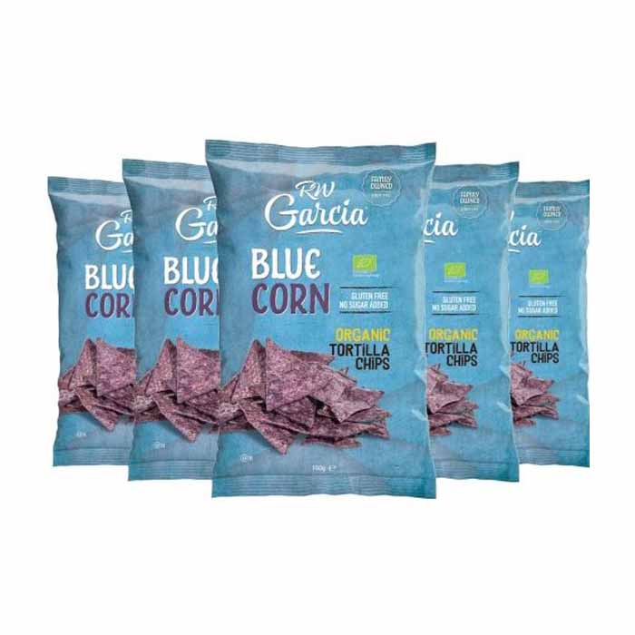 R.W Garcia - Blue Corn Organic Tortilla Chips 12-Pack, 150g