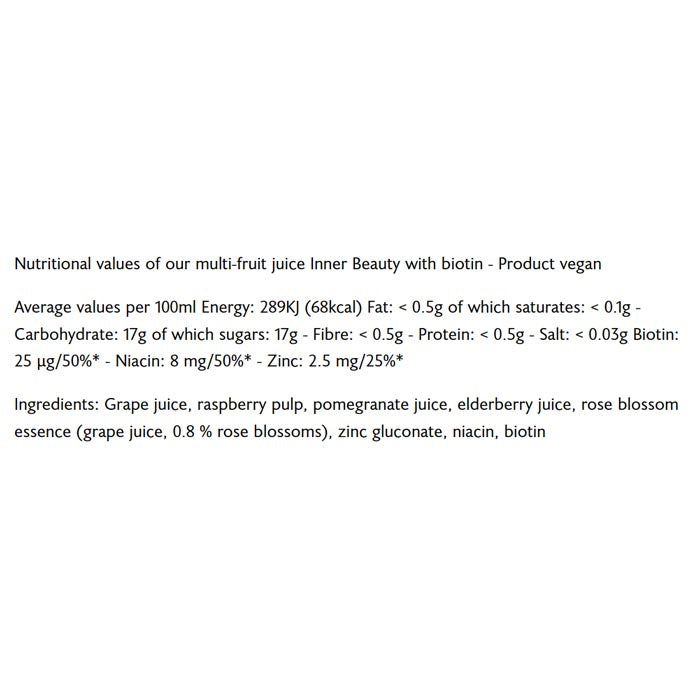 Rabenhorst - Organic Inner Beauty with Biotin, 750ml - back