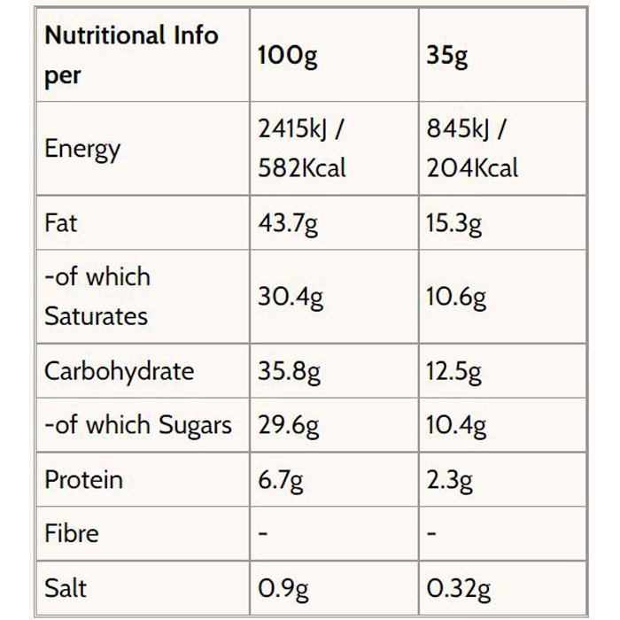 Raw Halo - Mylk + Pink Himalayan Salt Organic Raw Chocolate, 35g - back