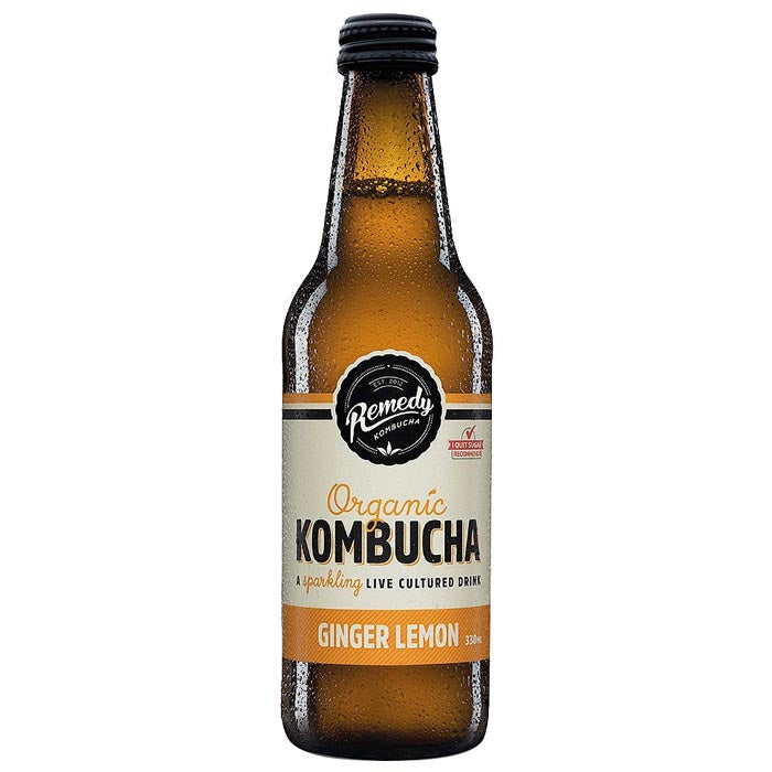 Remedy - Kombucha - Ginger Lemon, 330ml