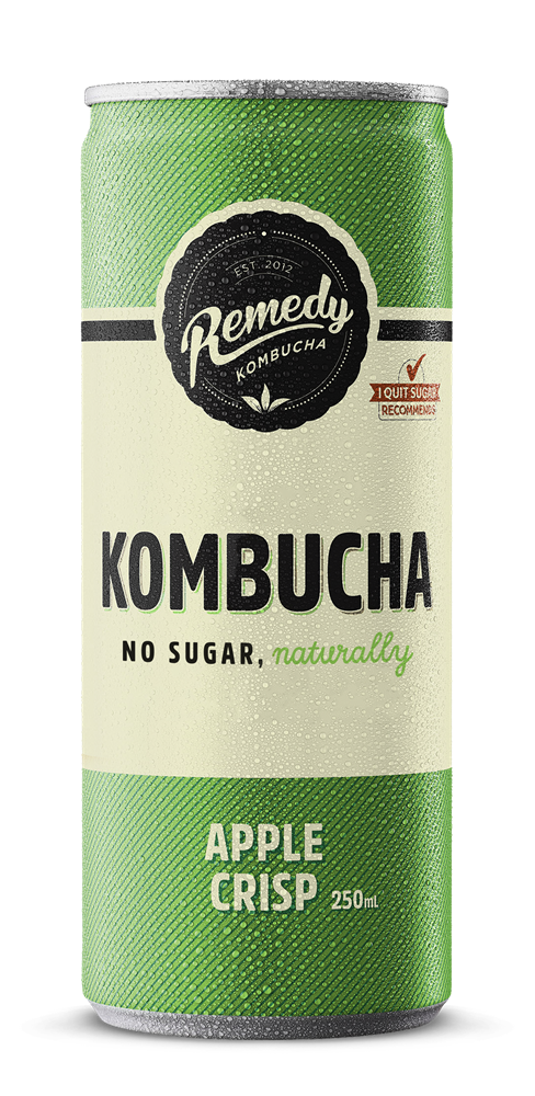 Remedy - Kombucha Can - Apple Crisp, 250ml