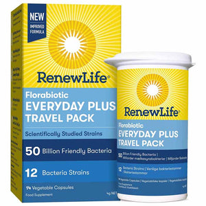 Renew Life - Florabiotic Everyday Plus Travel Pack 50 Billion | Multiple Sizes