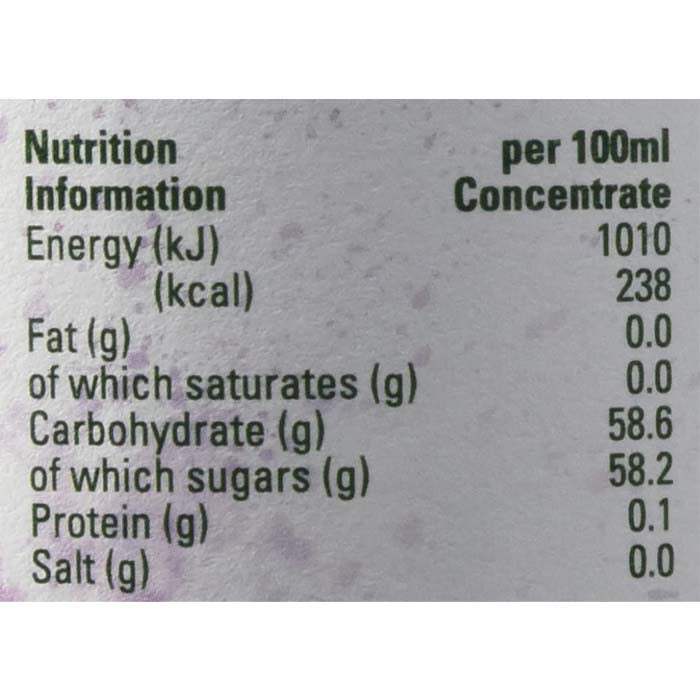 Rocks Organic - Organic Squash - Blackcurrant, 740ml - back