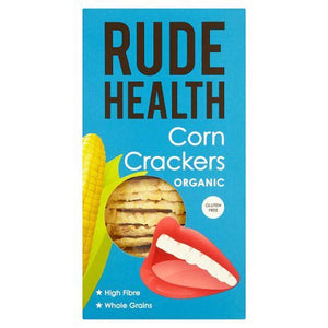 Rude Health - Organic Corn Crackers, 130g | Pack of 8