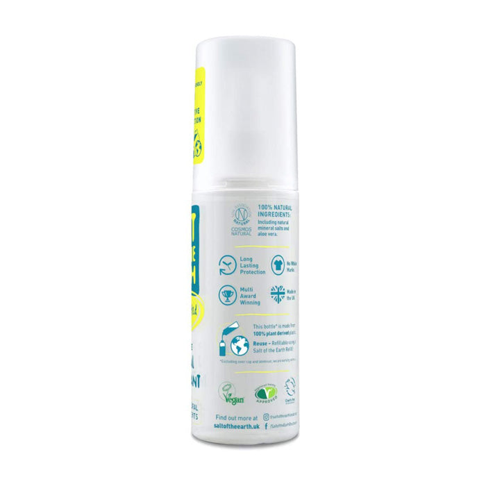 Salt Of The Earth - Deodorant Sprays - Unscented, 100ml - back