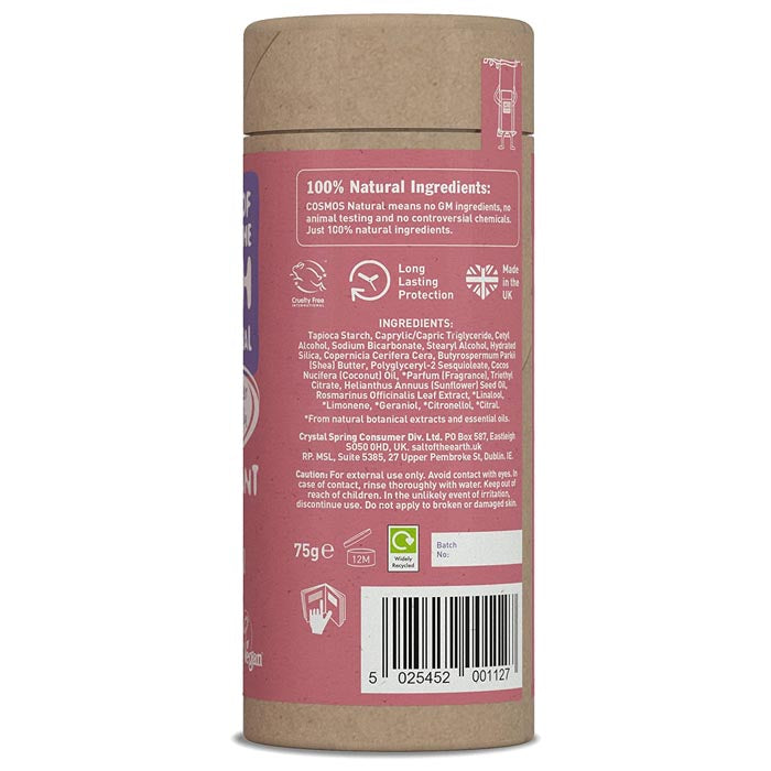 Salt Of The Earth - Natural Deodorant Refill or Use Stick - Lavender & Vanilla, 75g - back