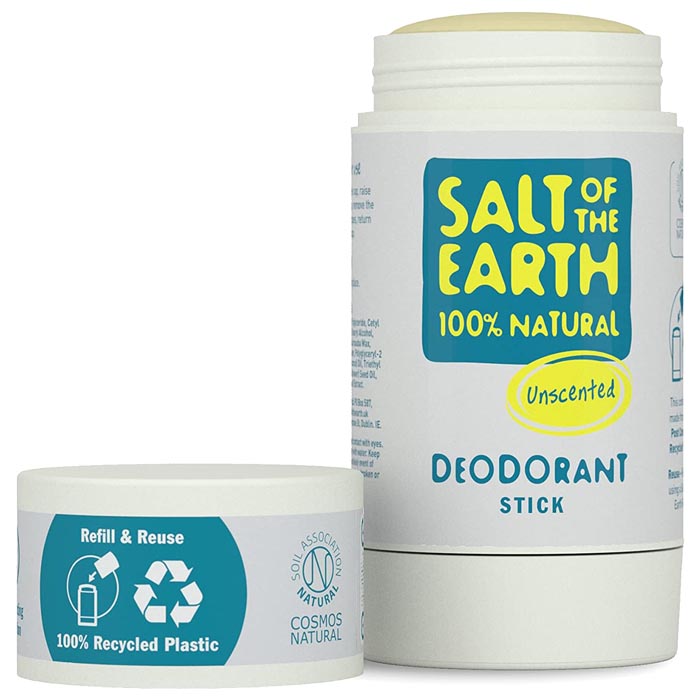 Salt Of The Earth - Natural Deodorant Sticks - Unscented, 84g