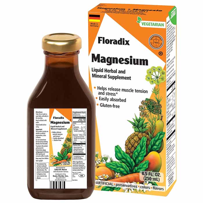 Salus - Floradix Magnesium Liquid Supplement, 250ml