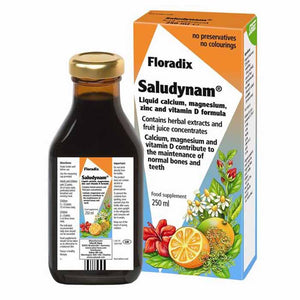 Salus - Floradix Saludynam Liquid Calcium Magnesium Zinc Formula, 250ml