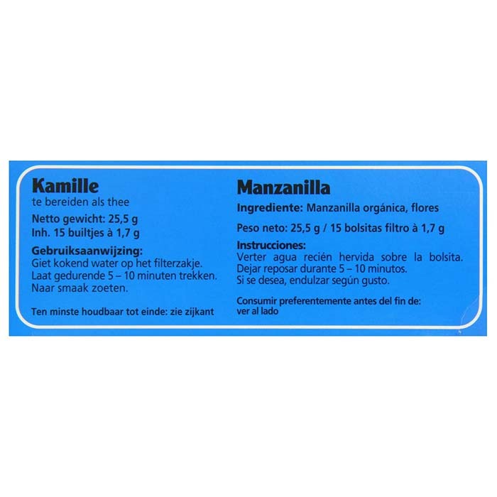 Salus Haus - Organic Camomile Tea, 15 Bags - back