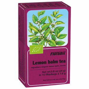 Salus Haus - Floradix Organic Lemon Balm Tea, 15 Bags | Pack of 12