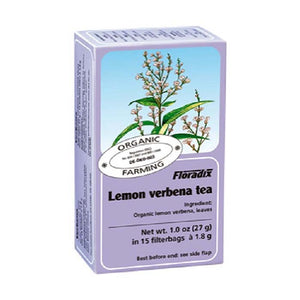 Salus Haus - Floradix Organic Lemon Verbena Herbal Tea, 15 Bags