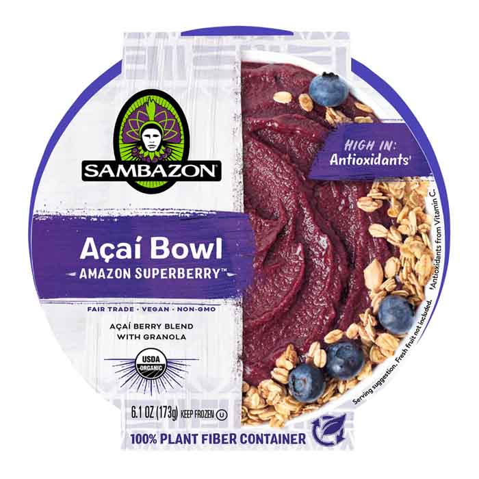 Sambazon - Organic Ready To Eat Bowls with Granola - Berry, 173g