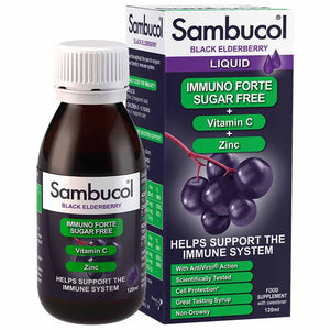 Sambucol Black Elderberry - Immuno Forte Sugar Free, 120ml