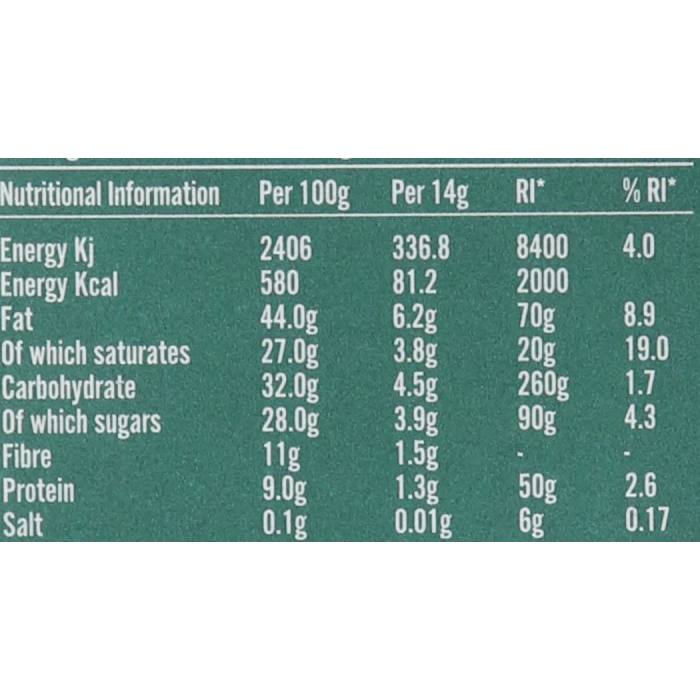 Seed & Bean - Organic Single Origin Dark Chocolate Bar Mint 72%, 85g fac ts