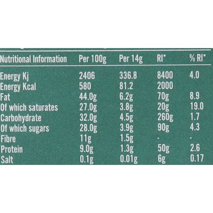 Seed & Bean - Organic Single Origin Dark Chocolate Bar Mint 72%, 85g fac ts