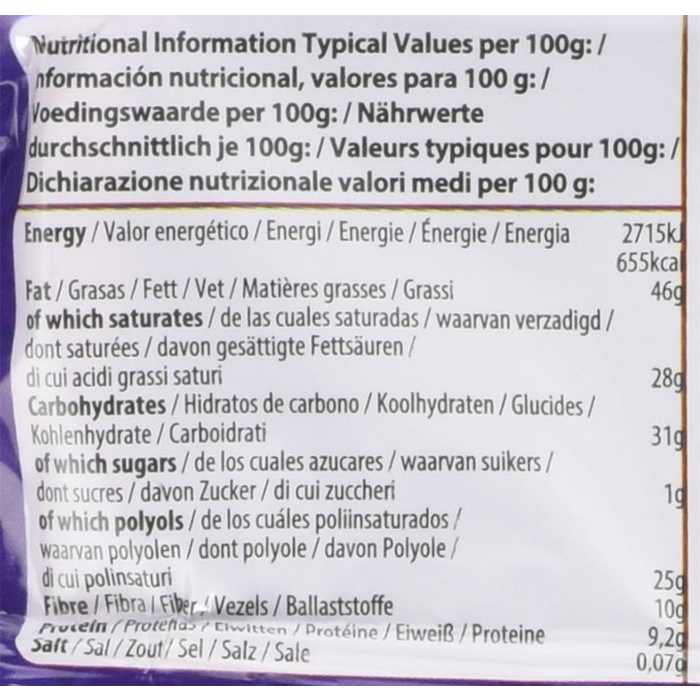 So Free - No Added Sugar Finest Dark Chocolate, 80g - back
