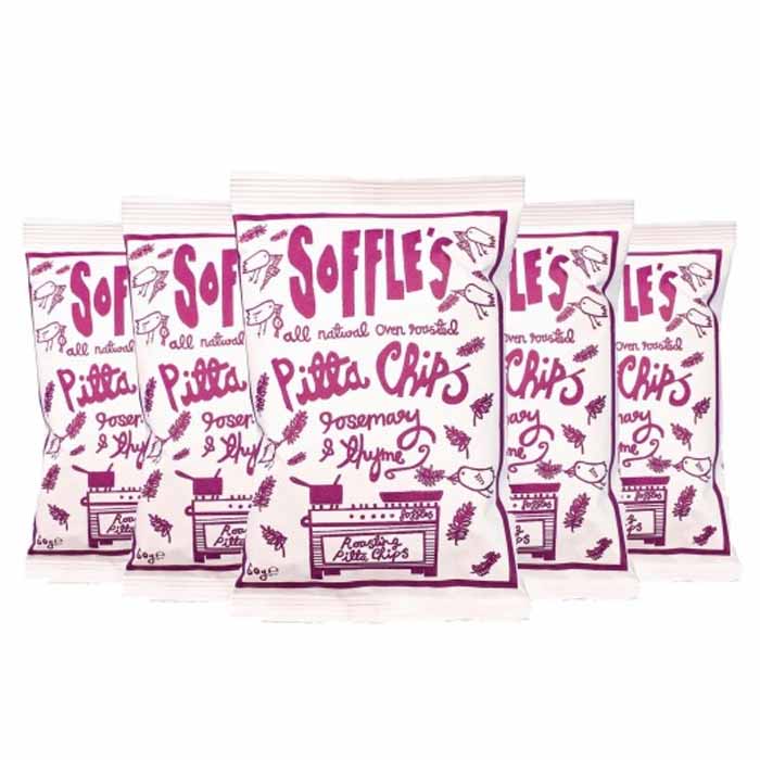 Soffle's - Pitta Chips , Rosemary & Thyme (165g) 9 Pack