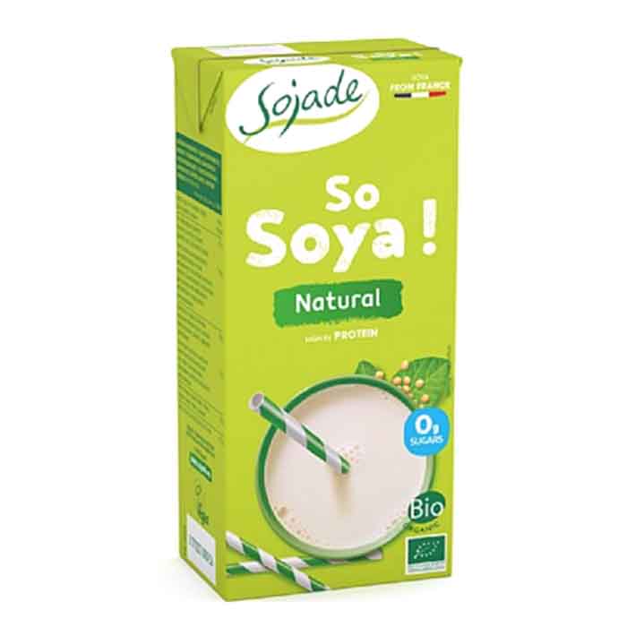 Sojade - Organic Natural Soya Drink, 1L  Pack of 8