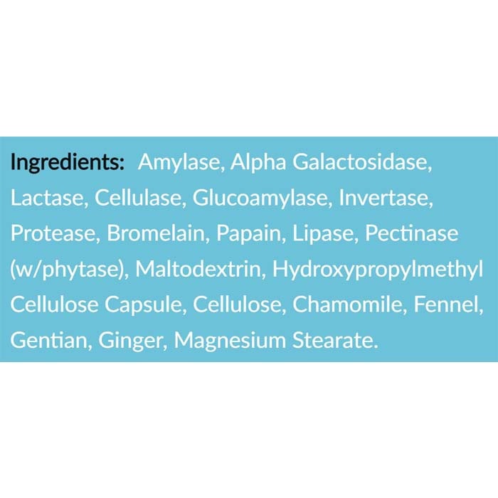 Solaray - Super Digestaway Vegan Enzymes, 30 Capsules - back