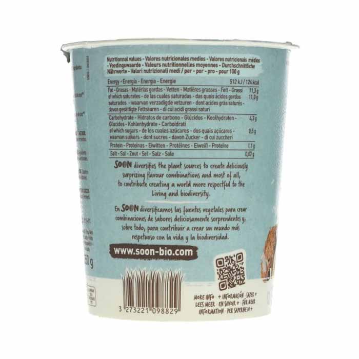 Soon - Organic Natural Yogurt - Coconut, 350g - back