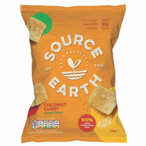 Source Of The Earth - Lentil Crisps, 24g | Multiple Options