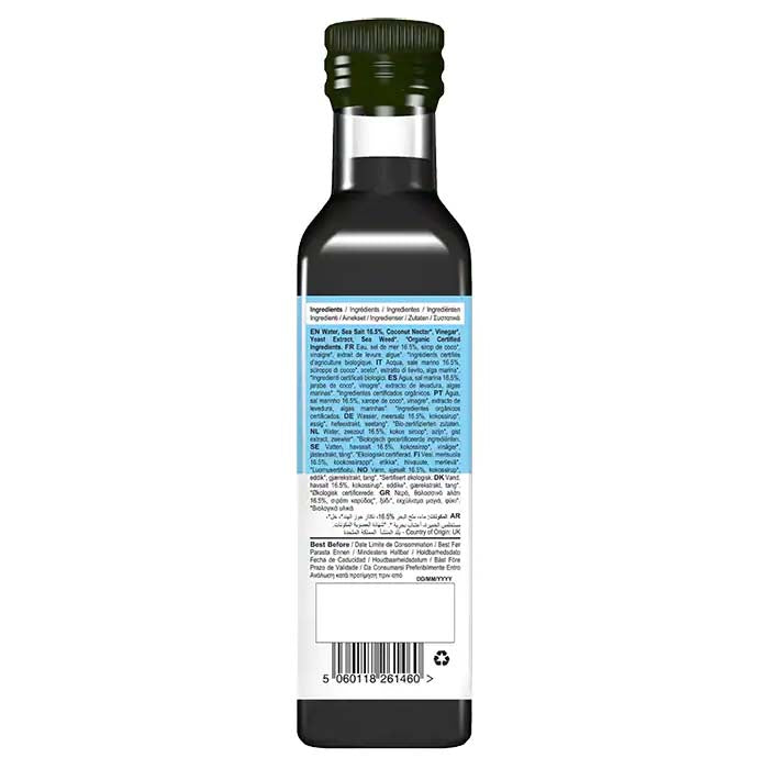 Sozye - Organic Alternative Sauce - NISH Sauce - Fish Sauce, 250ml - back