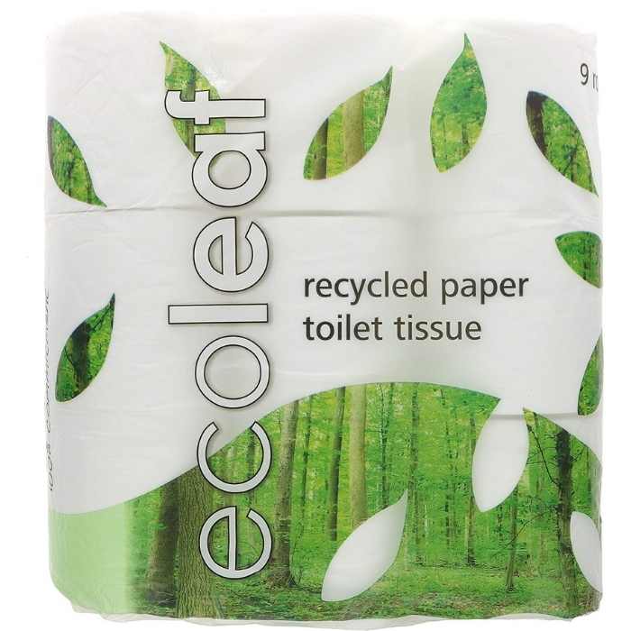 Suma - EcoLeaf Toilet Tissue 9 Roll Pack - Front