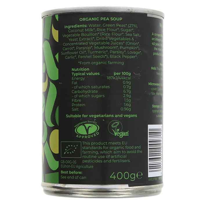 Suma - Organic Soup - Pea, 400g - back