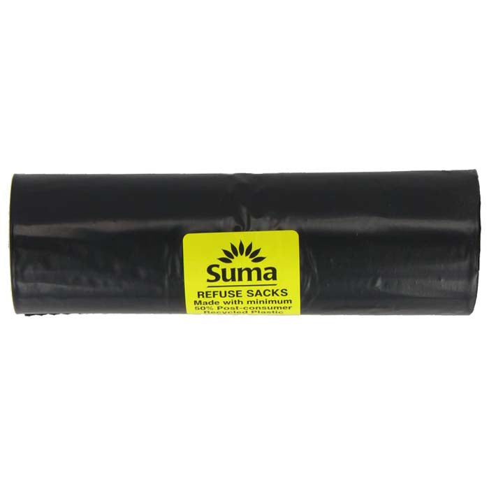 Suma - Recycled Plastic Refuse Sacks, 8 Pack  Pack of 12