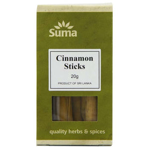 Suma Wholefoods - Cinnamon Sticks, 20g | Multiple Option