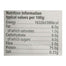 Suma Wholefoods - Vital Wheat Gluten, 500g - Nutrition Information