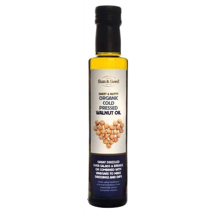 Sun & Seed - Organic Cold Pressed Walnut Oil, 250ml - front