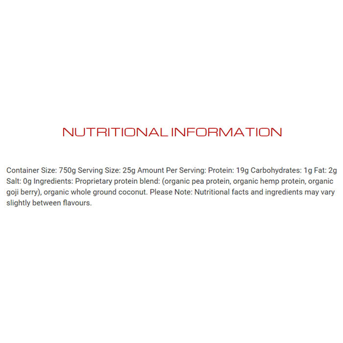 Sunwarrior - Protein Warrior Blend - Natural, 750g - back