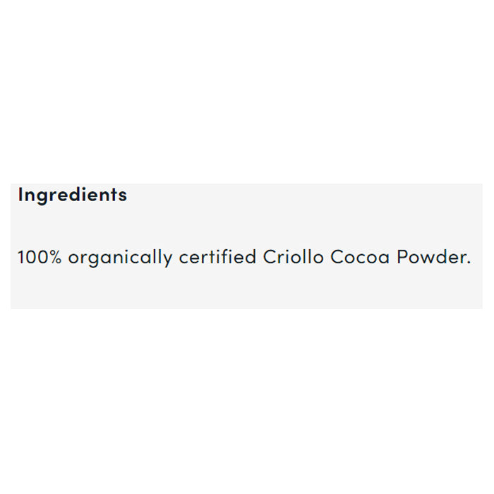 Superfoodies - Organic Cacao Powder, 100g - back