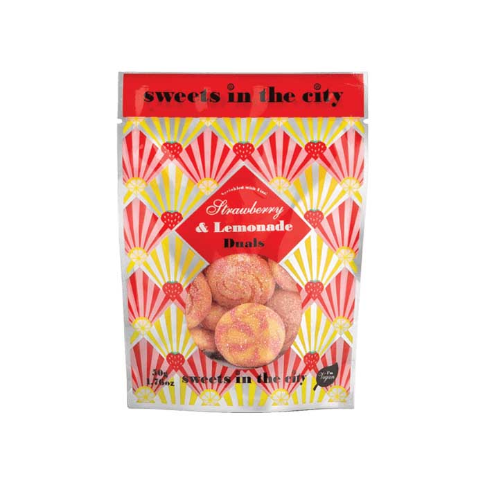 Sweets In The City - Strawberry And Lemonade Duals - Grab and Go, 50g