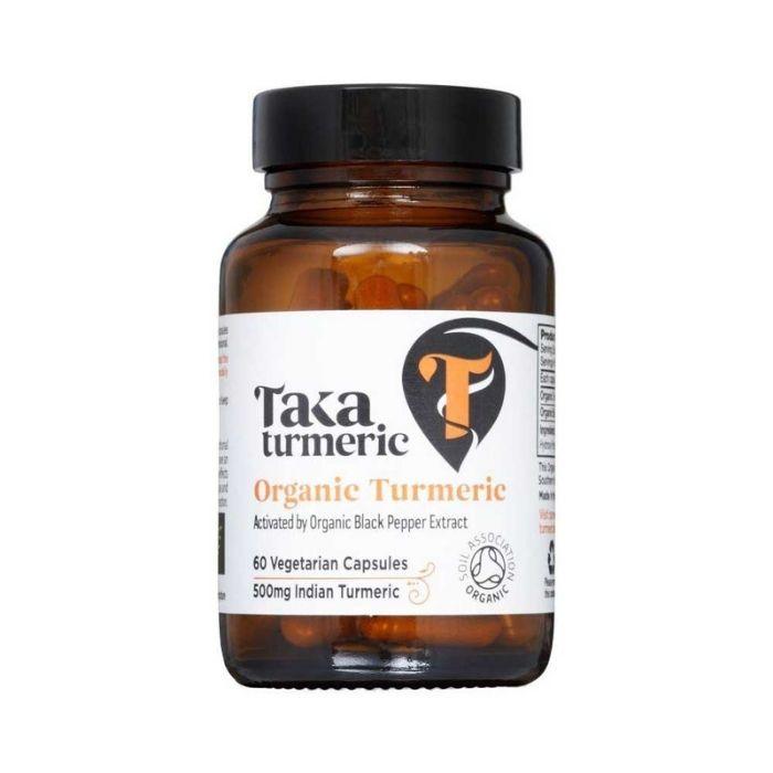 Taka Turmeric - Organic Turmeric & Black Pepper Extract 60 capsules - front