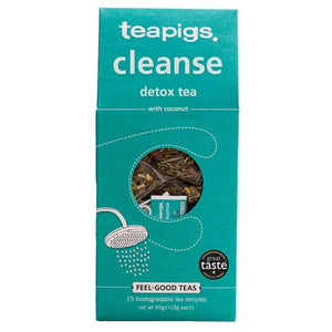 Teapigs - Cleanse Detox Biodegradable Tea Temples, 15 Bags