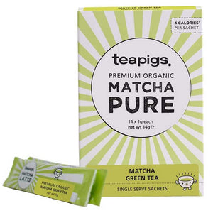 Teapigs - Organic Premium Matcha Tea Sachets, 14 Sachets