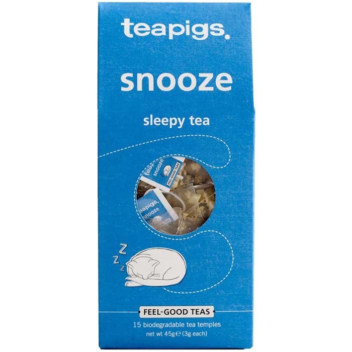 Teapigs - Snooze Sleepy Tea Biodegradable Tea Temples, 15 bags