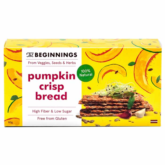 The Beginnings - Gluten-Free Pumpkin Crispbread, 80g