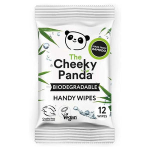 The Cheeky Panda - Biodegradable Bamboo Handy Wipes, 12 Wipes