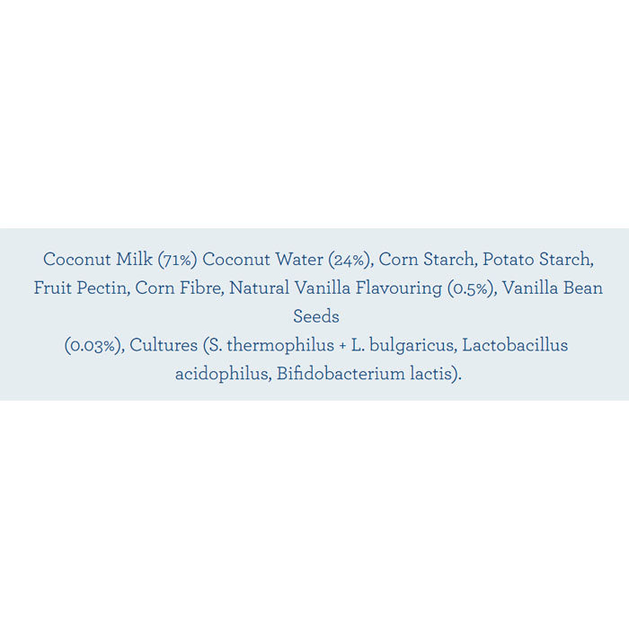 The Coconut Collaborative - Coconut Yoghurt - Vanilla, 350g - back